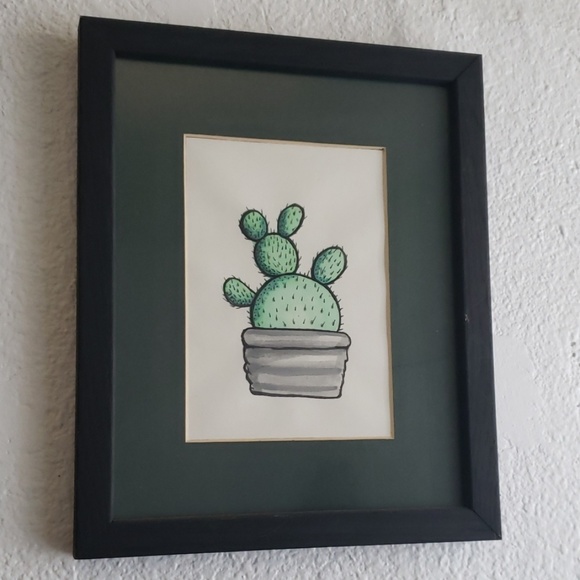 Other - Framed Cactus painting